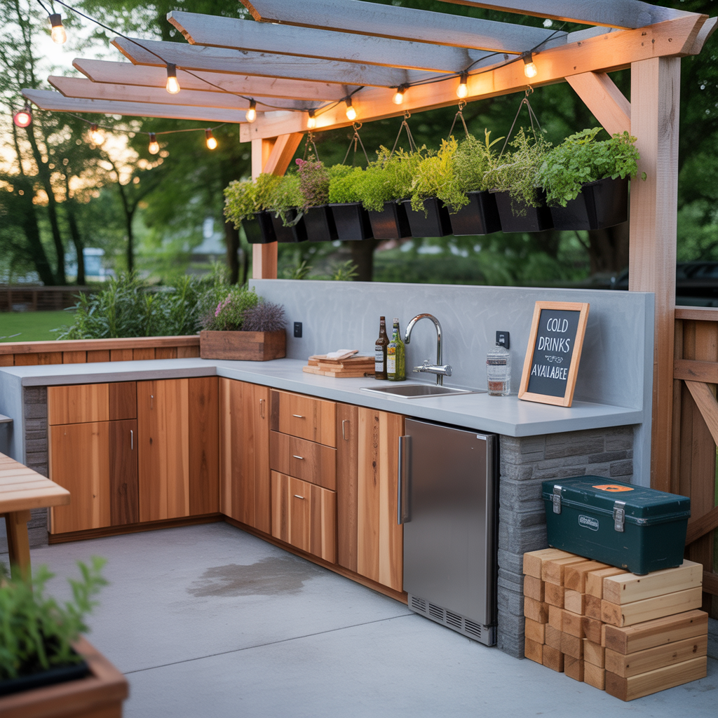 ideas for outdoor bar