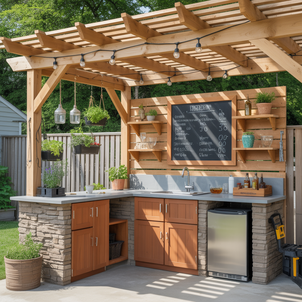 ideas for outdoor bar