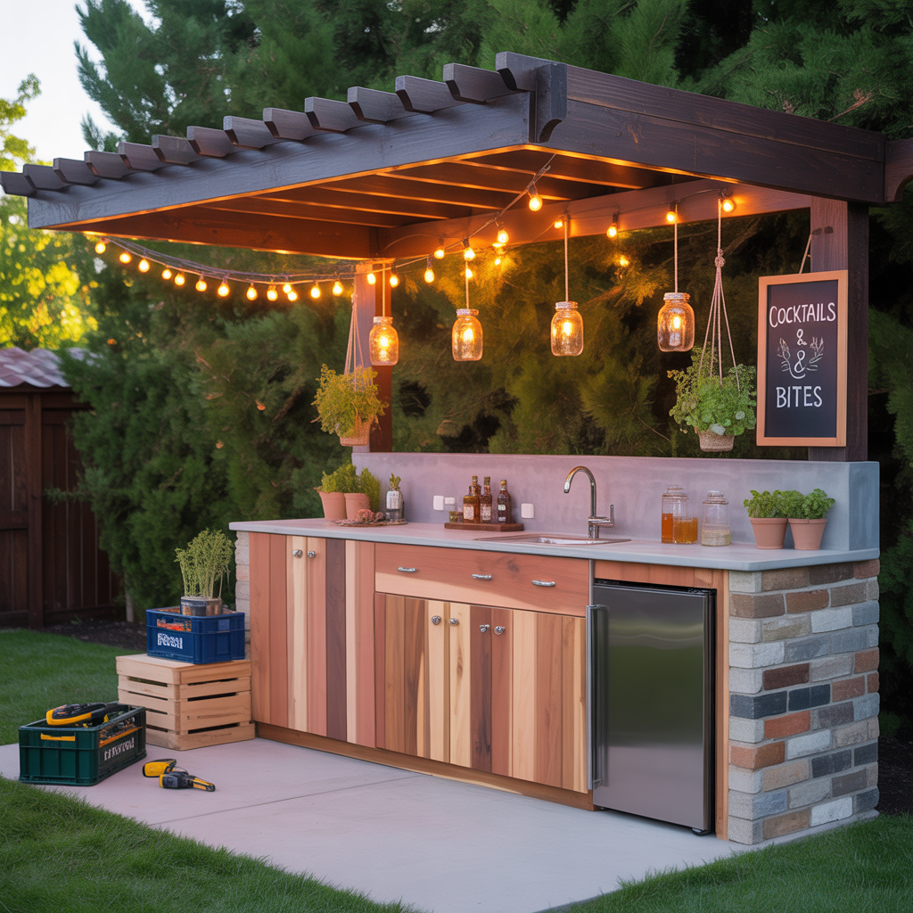 ideas for outdoor bar