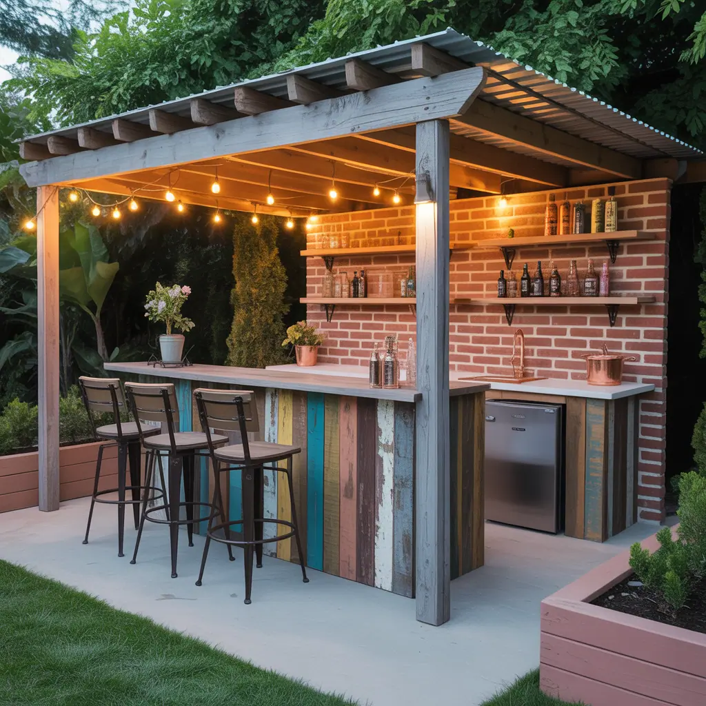 ideas for outdoor bar