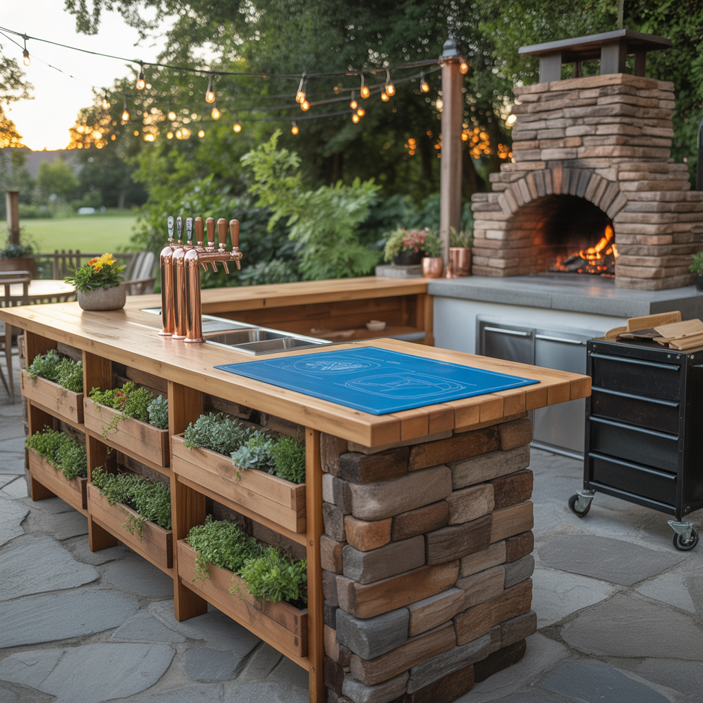 ideas for outdoor bar