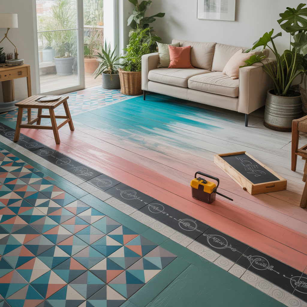 ideas for painted floors