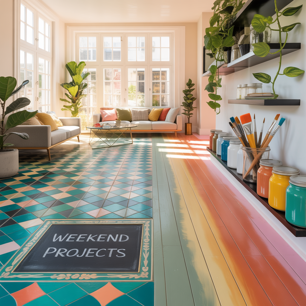 ideas for painted floors