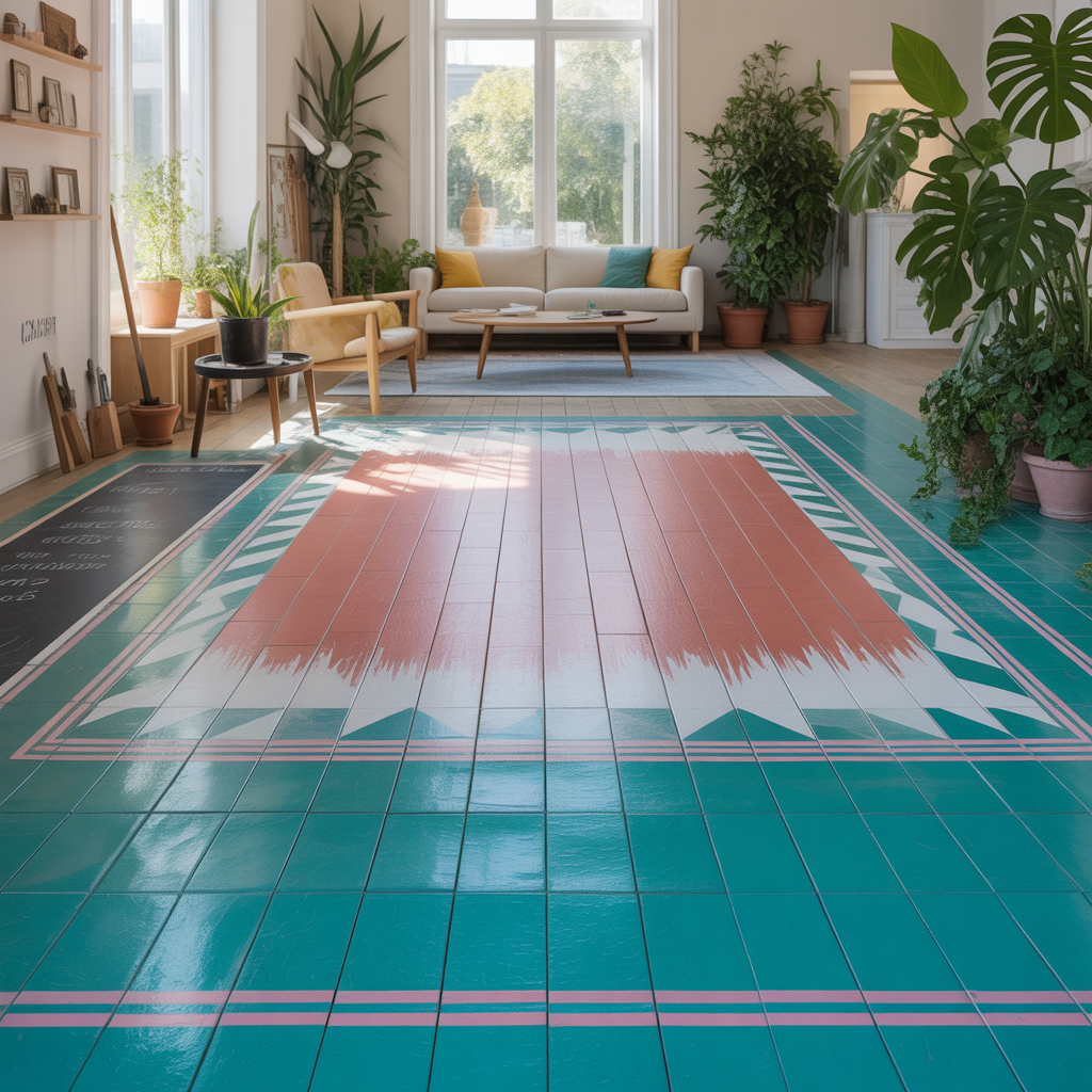 ideas for painted floors