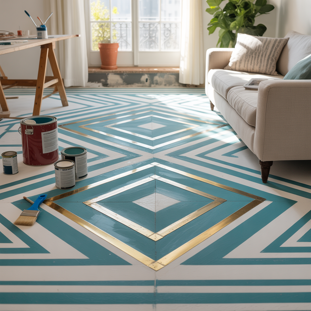 ideas for painted floors