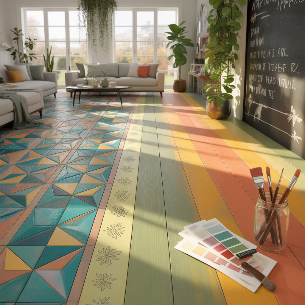 ideas for painted floors