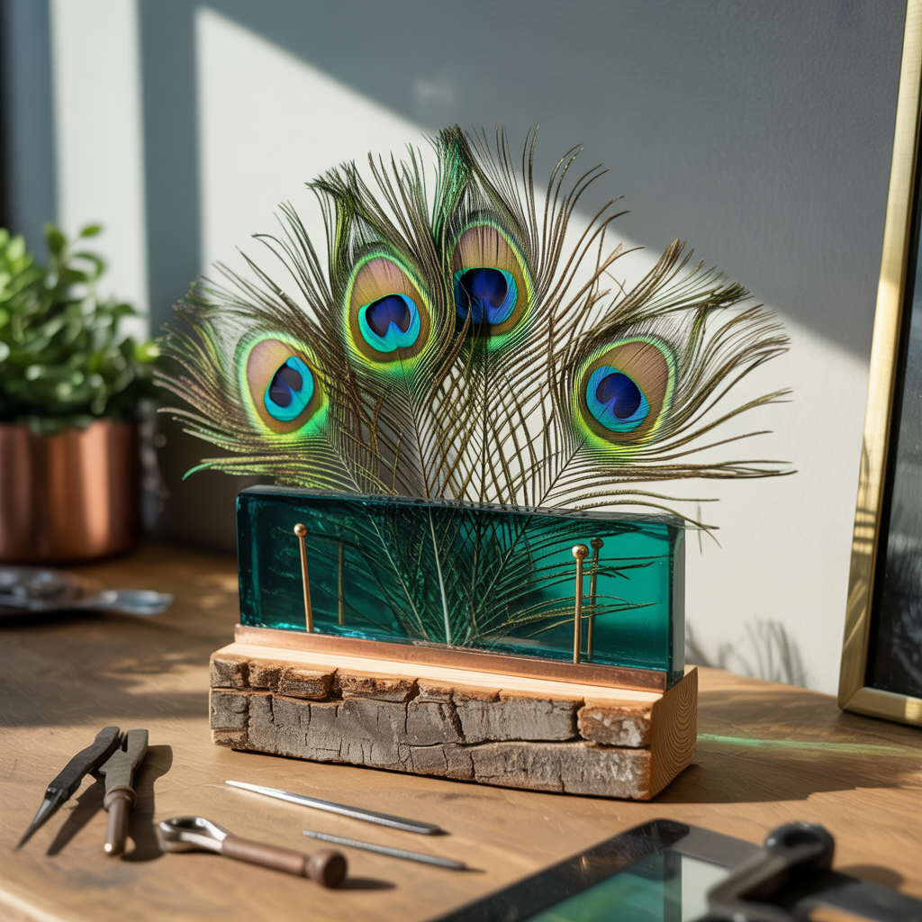 ideas for peacock feather centerpieces