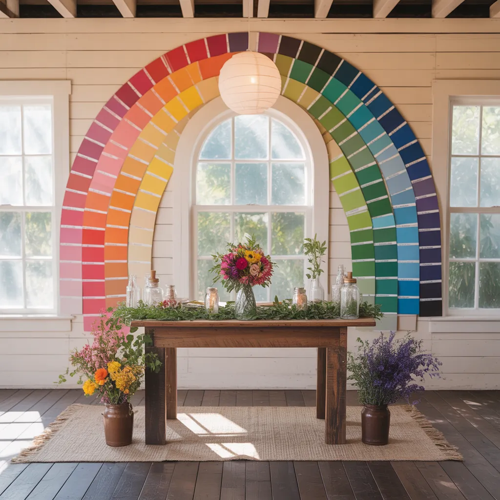 ideas for rainbow wedding