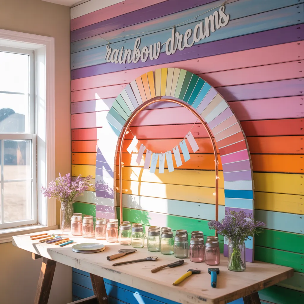 ideas for rainbow wedding