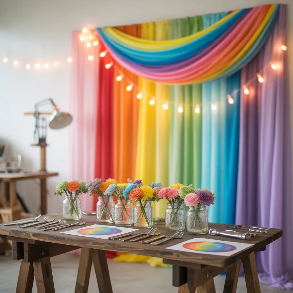 ideas for rainbow wedding