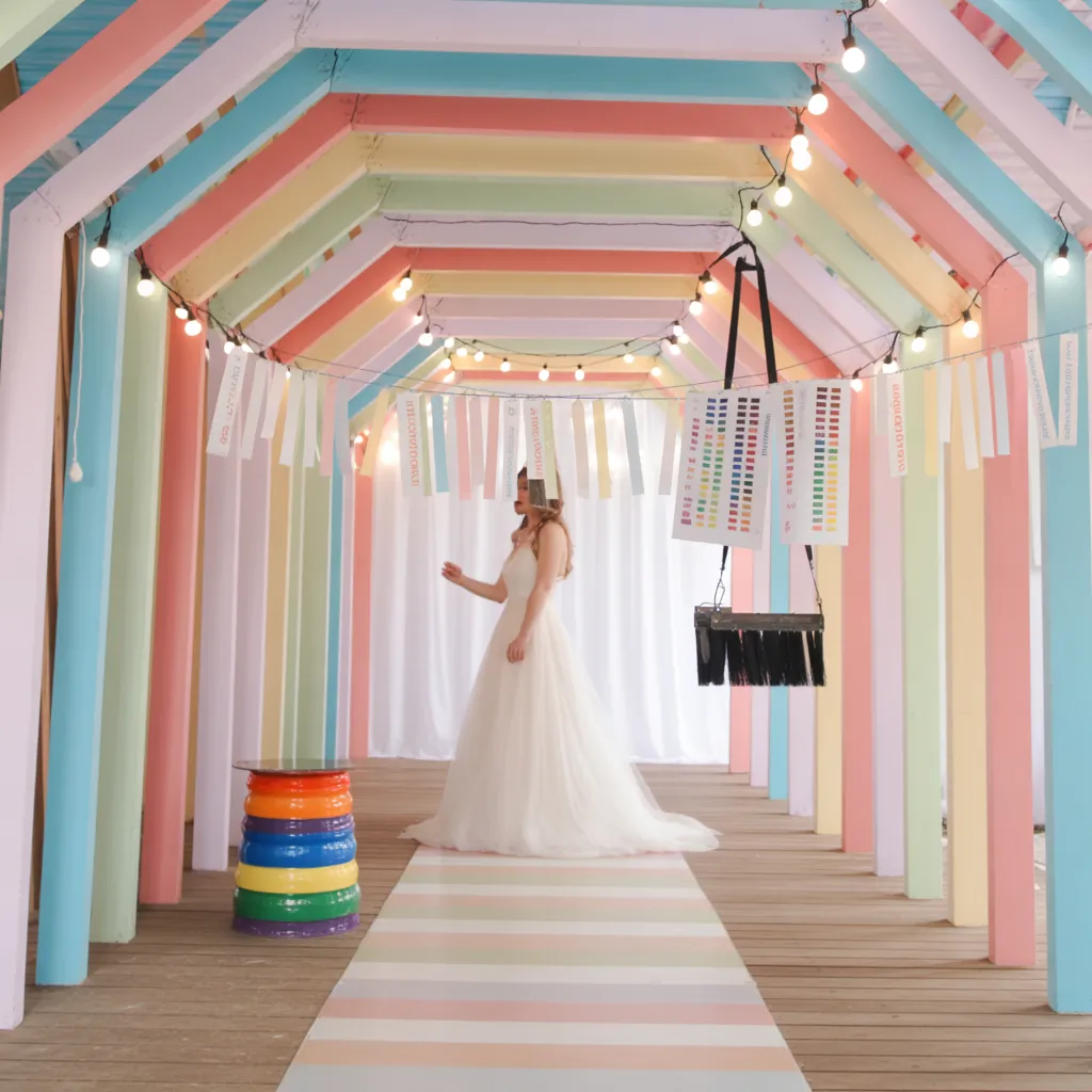 ideas for rainbow wedding