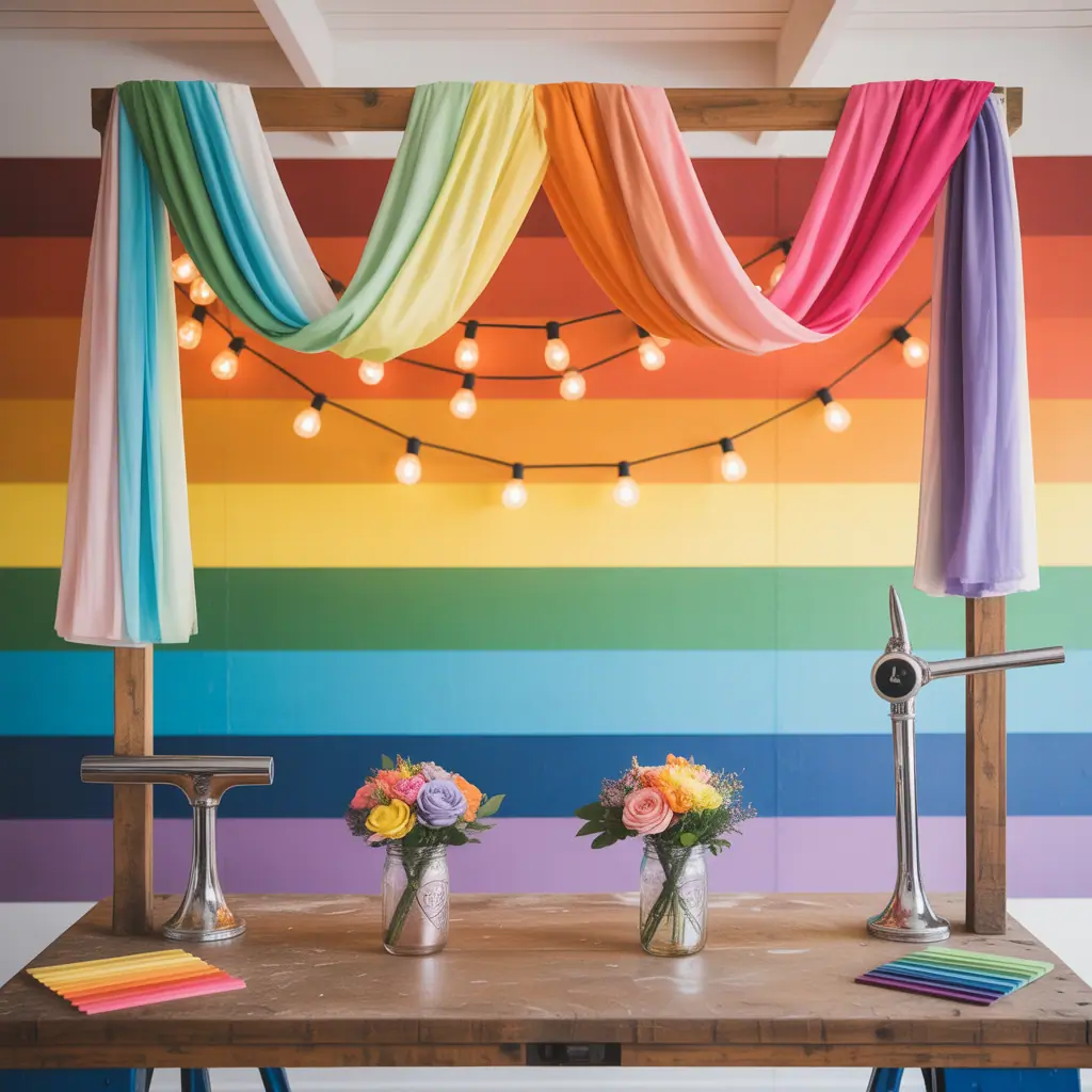 ideas for rainbow wedding