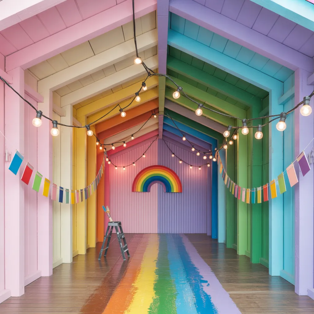 ideas for rainbow wedding