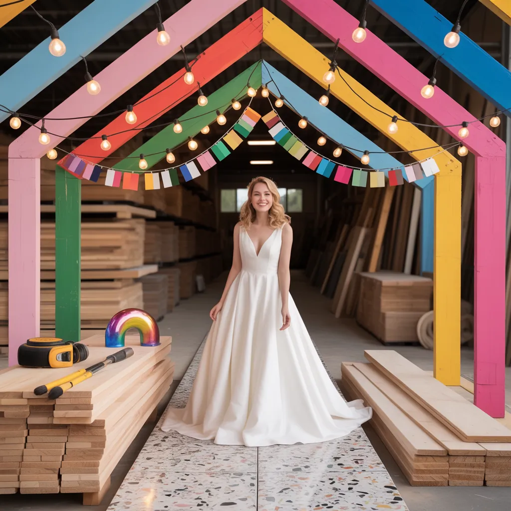 ideas for rainbow wedding