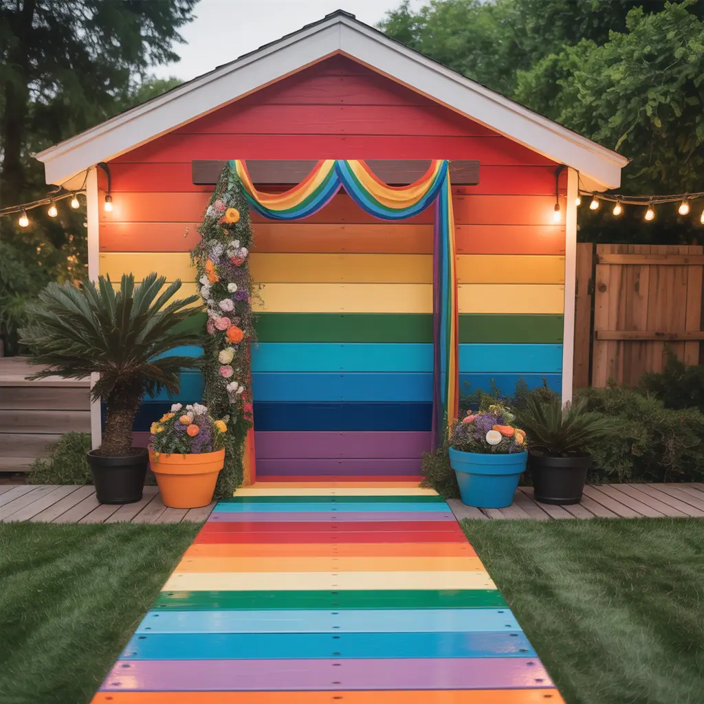 ideas for rainbow wedding