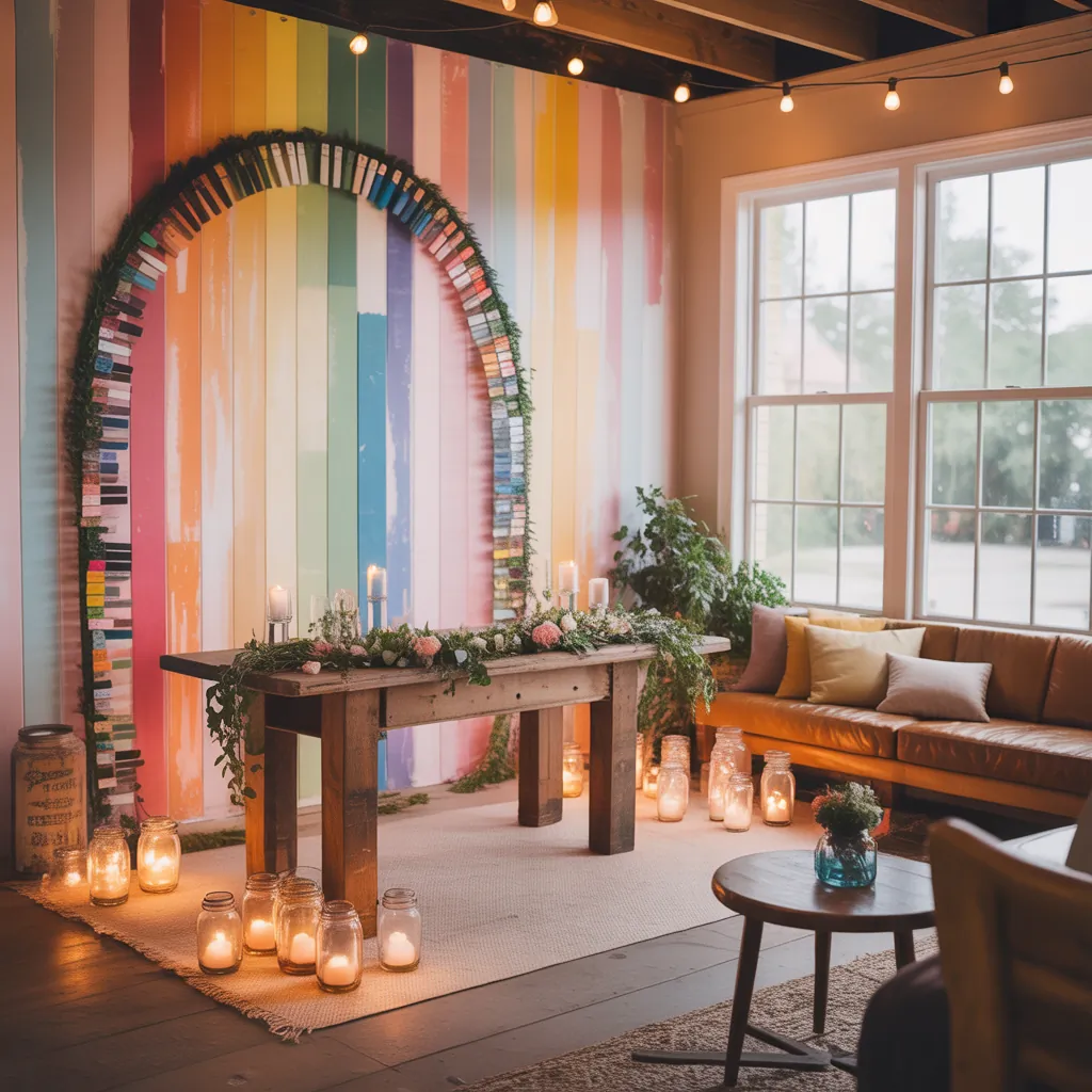 ideas for rainbow wedding