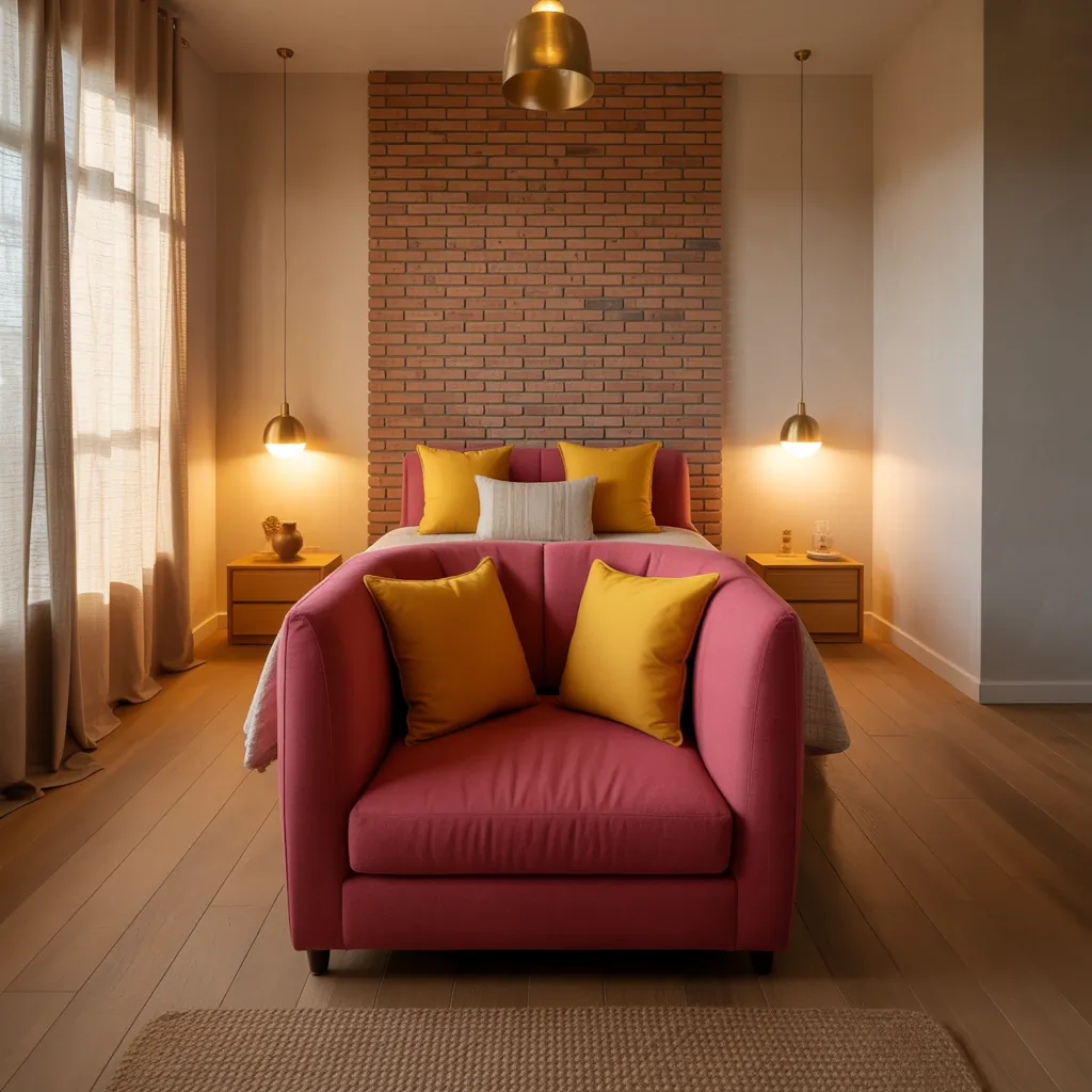 ideas for red and yellow bedroom