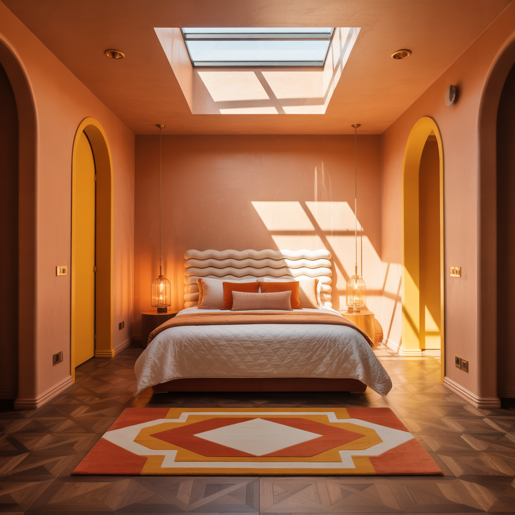 ideas for red and yellow bedroom