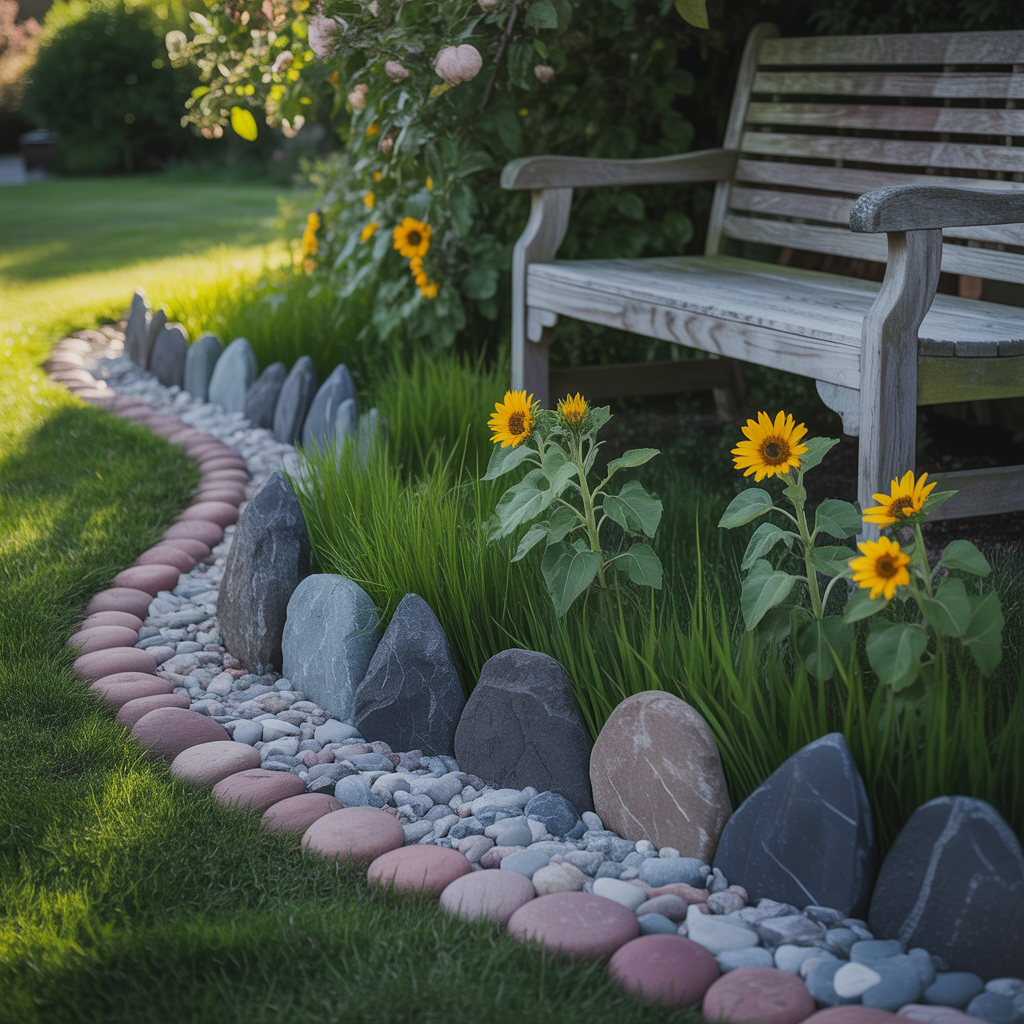 ideas for rock edging