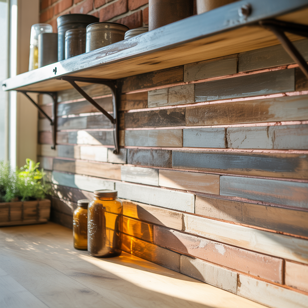 ideas for rustic backsplash