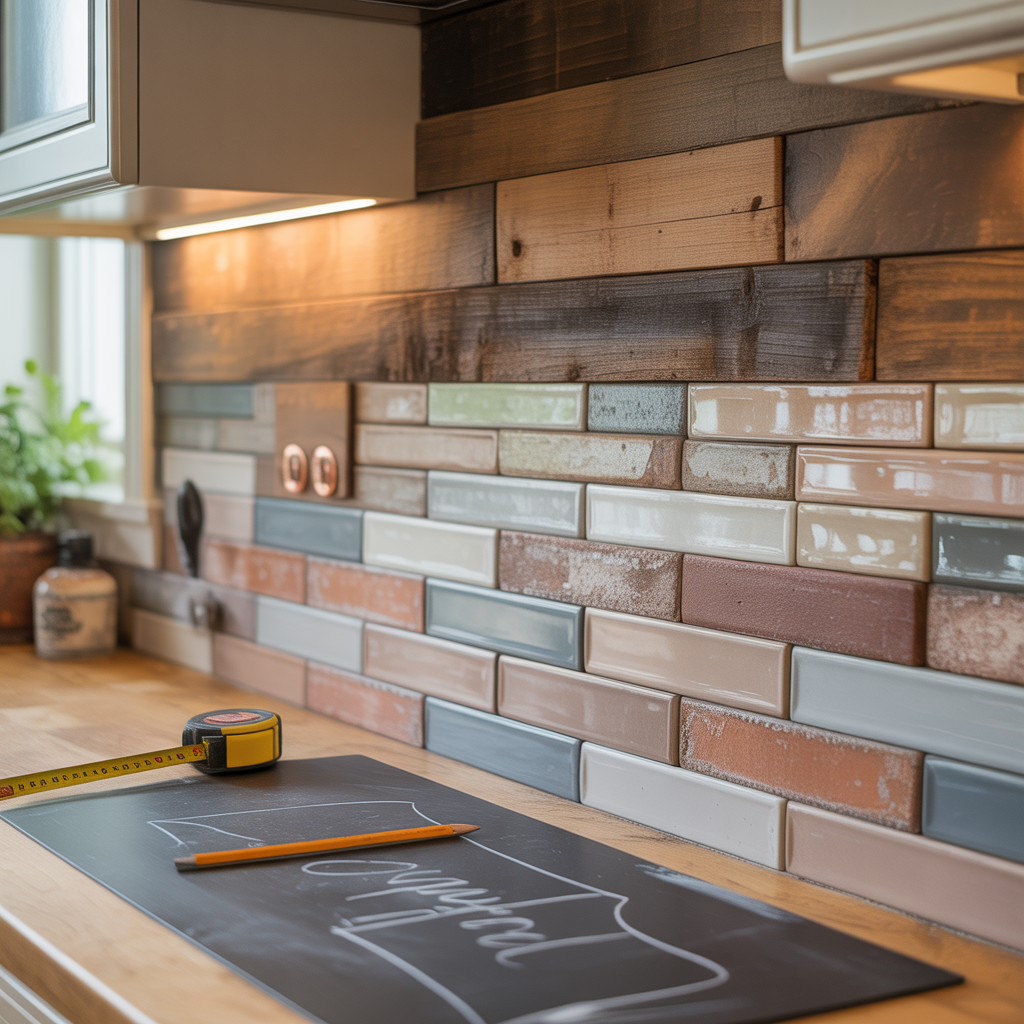 ideas for rustic backsplash