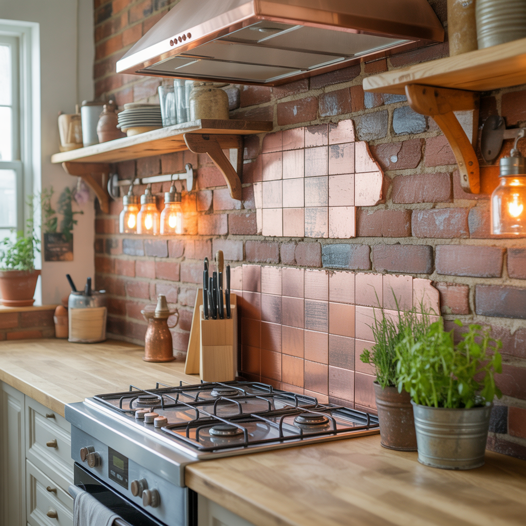 ideas for rustic backsplash