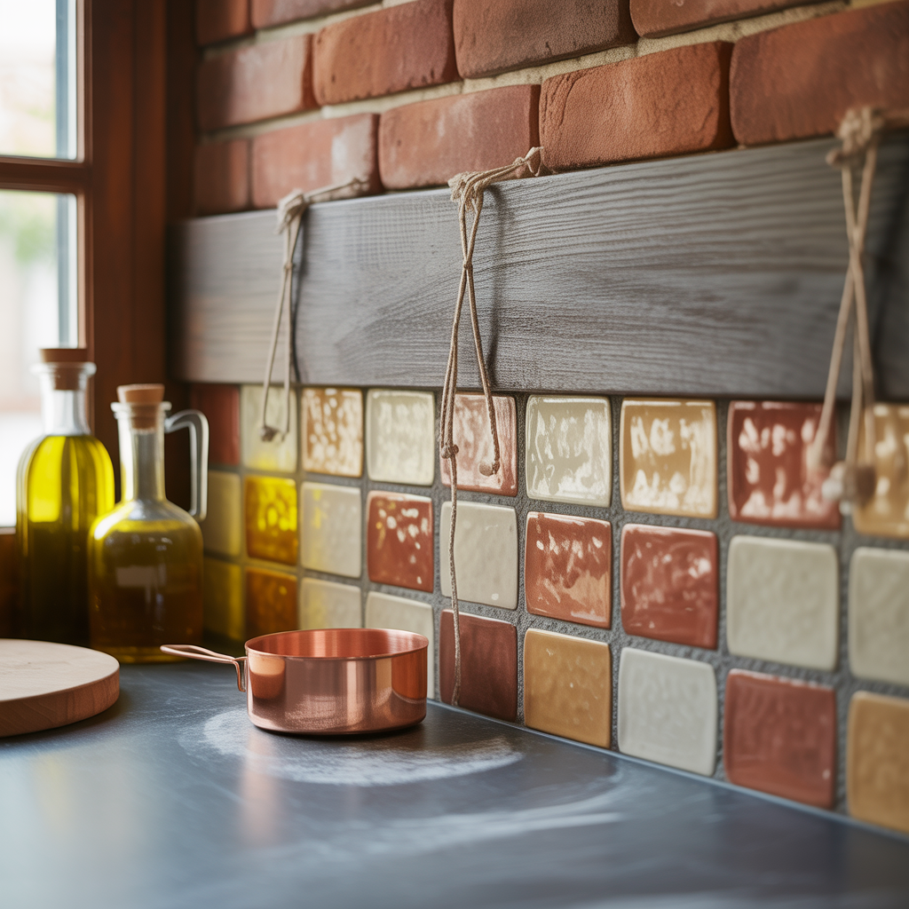ideas for rustic backsplash