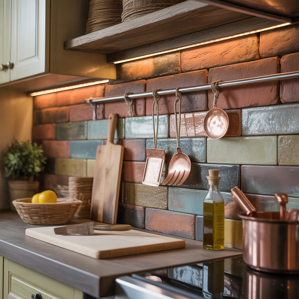 ideas for rustic backsplash