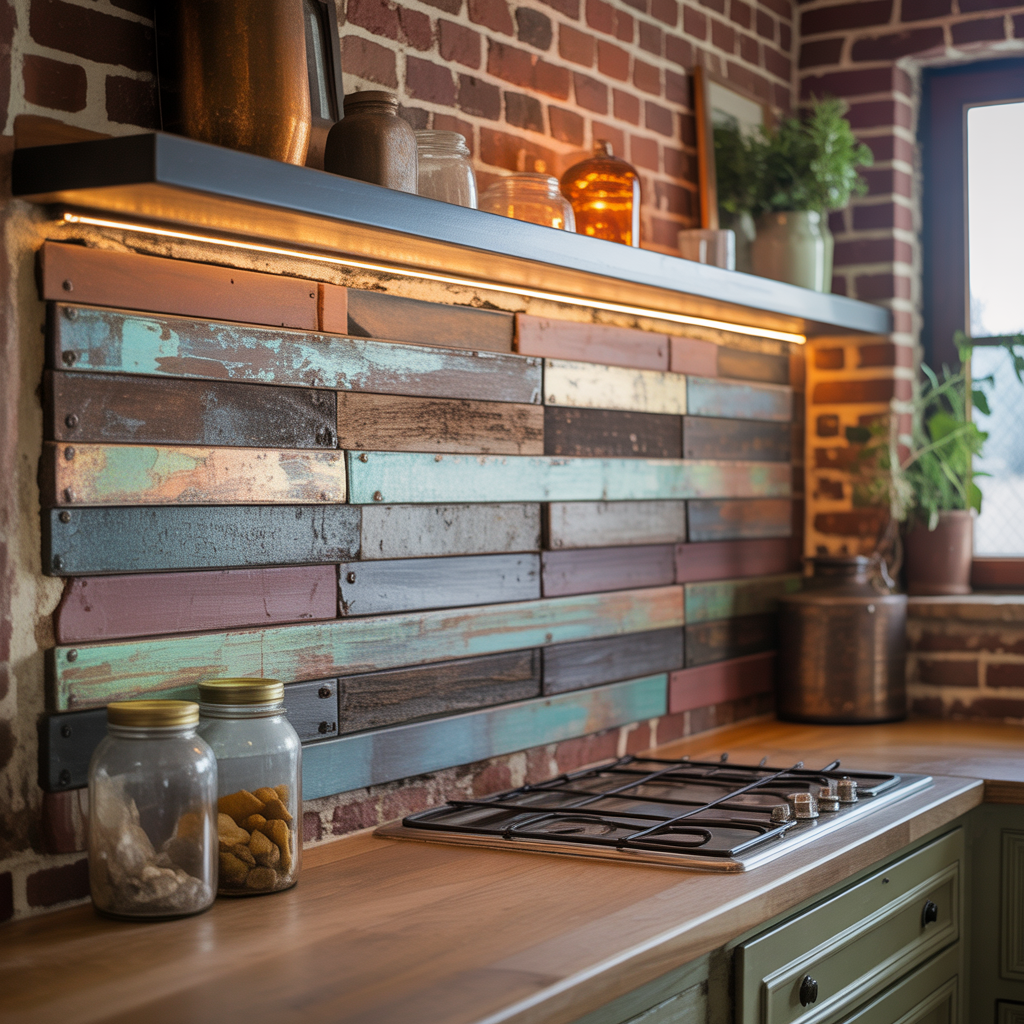 ideas for rustic backsplash