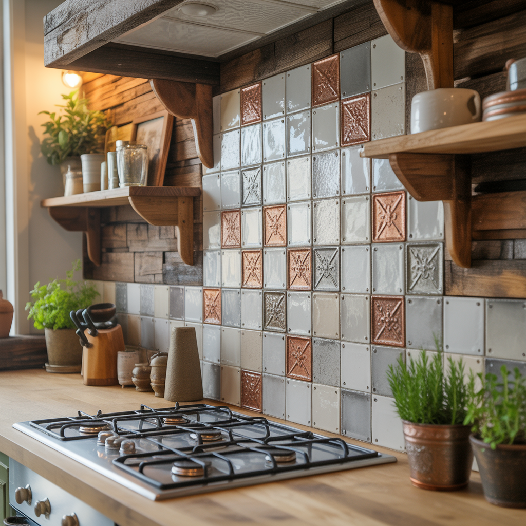 ideas for rustic backsplash