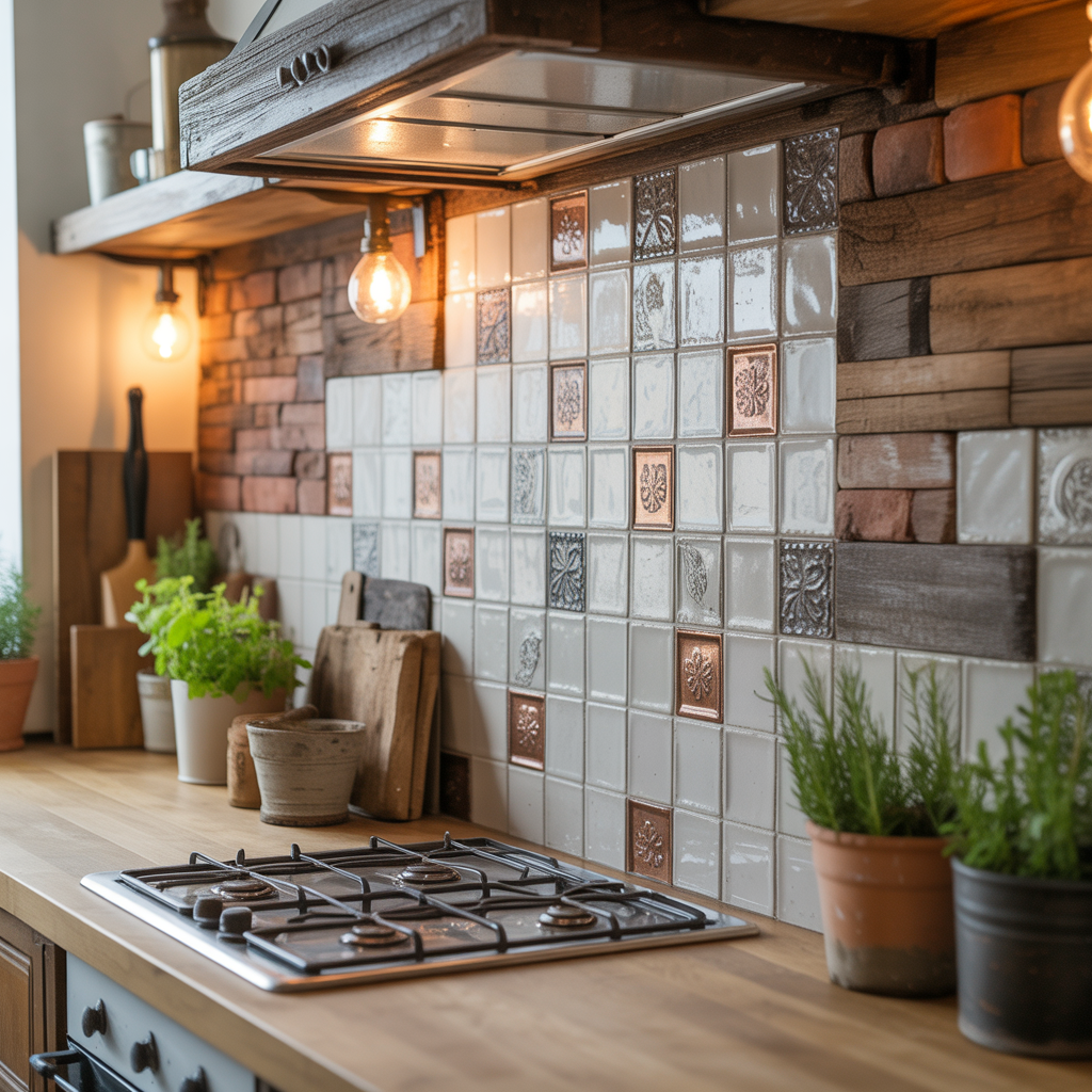 ideas for rustic backsplash