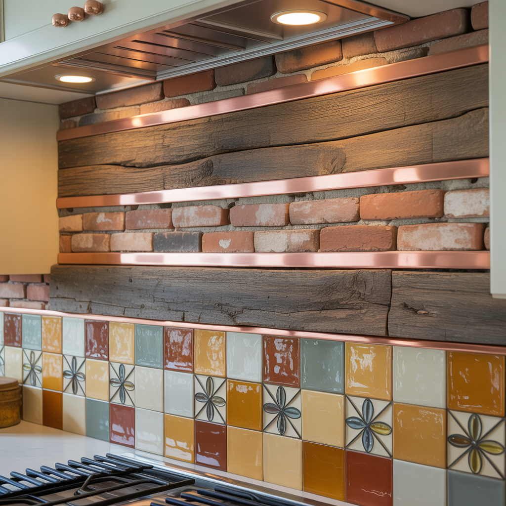 ideas for rustic backsplash