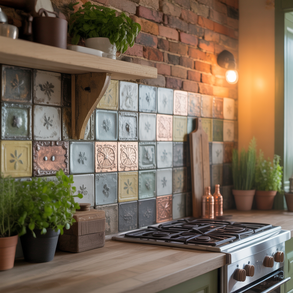 ideas for rustic backsplash