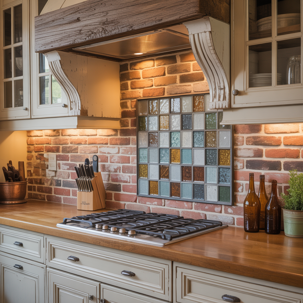 ideas for rustic backsplash