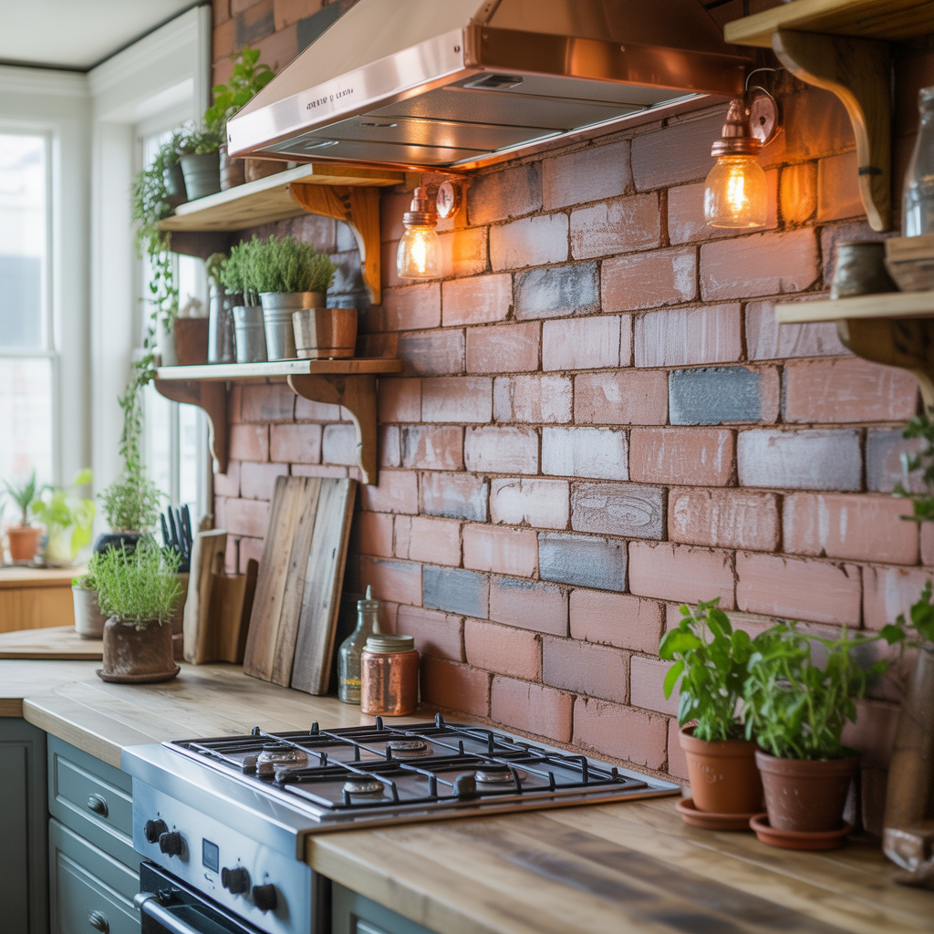 ideas for rustic backsplash
