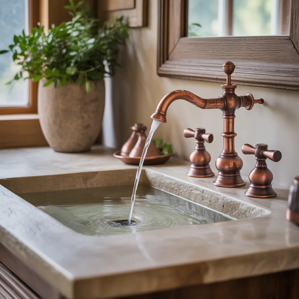 ideas for rustic bathroom faucets