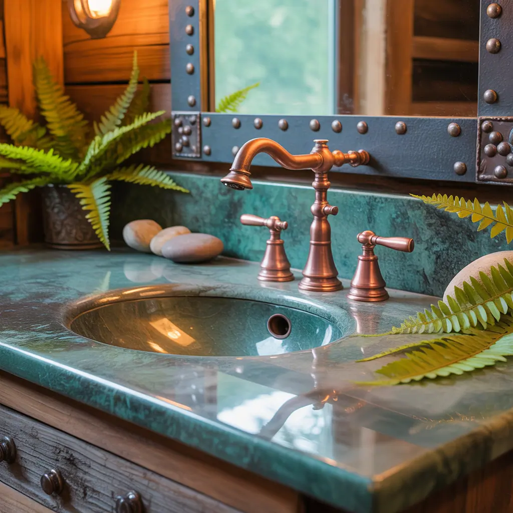 ideas for rustic bathroom faucets