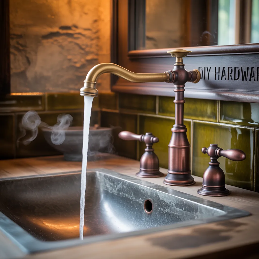 ideas for rustic bathroom faucets