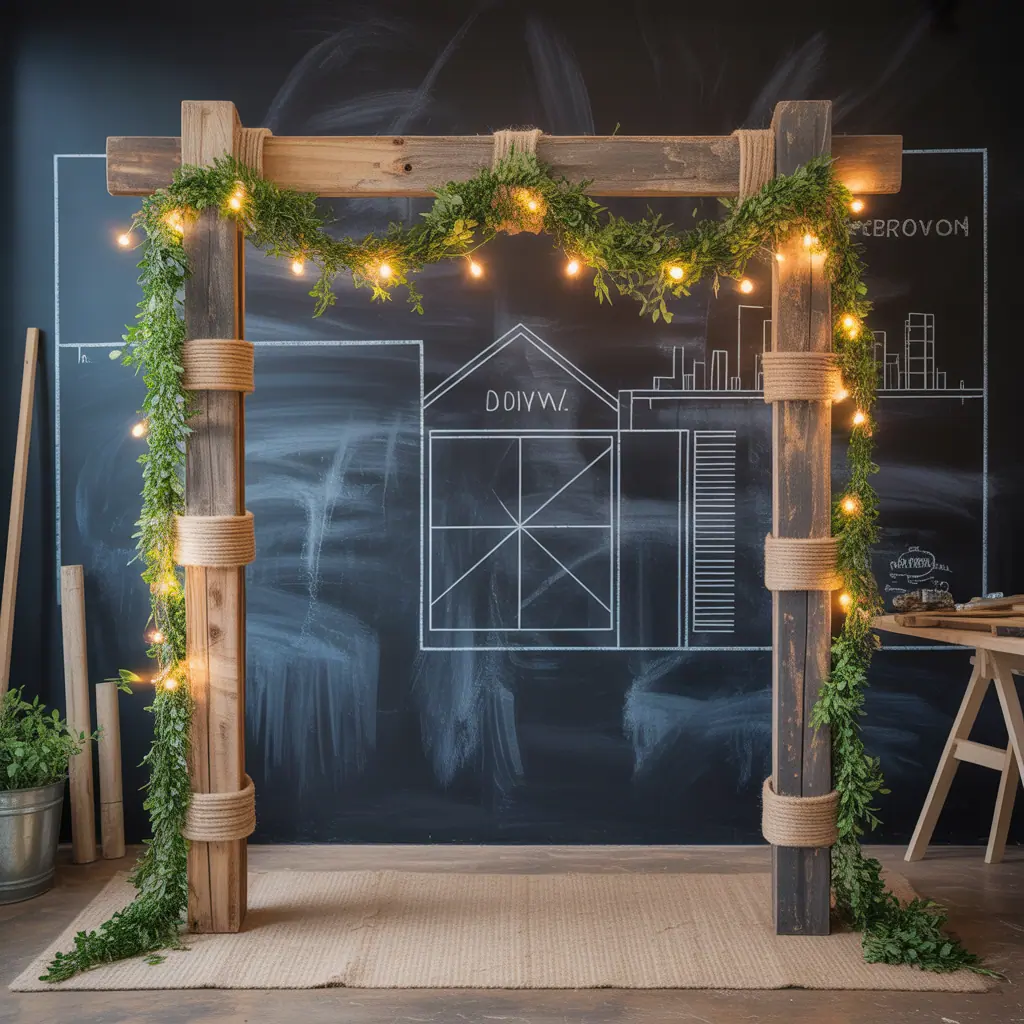 ideas for rustic wedding arch