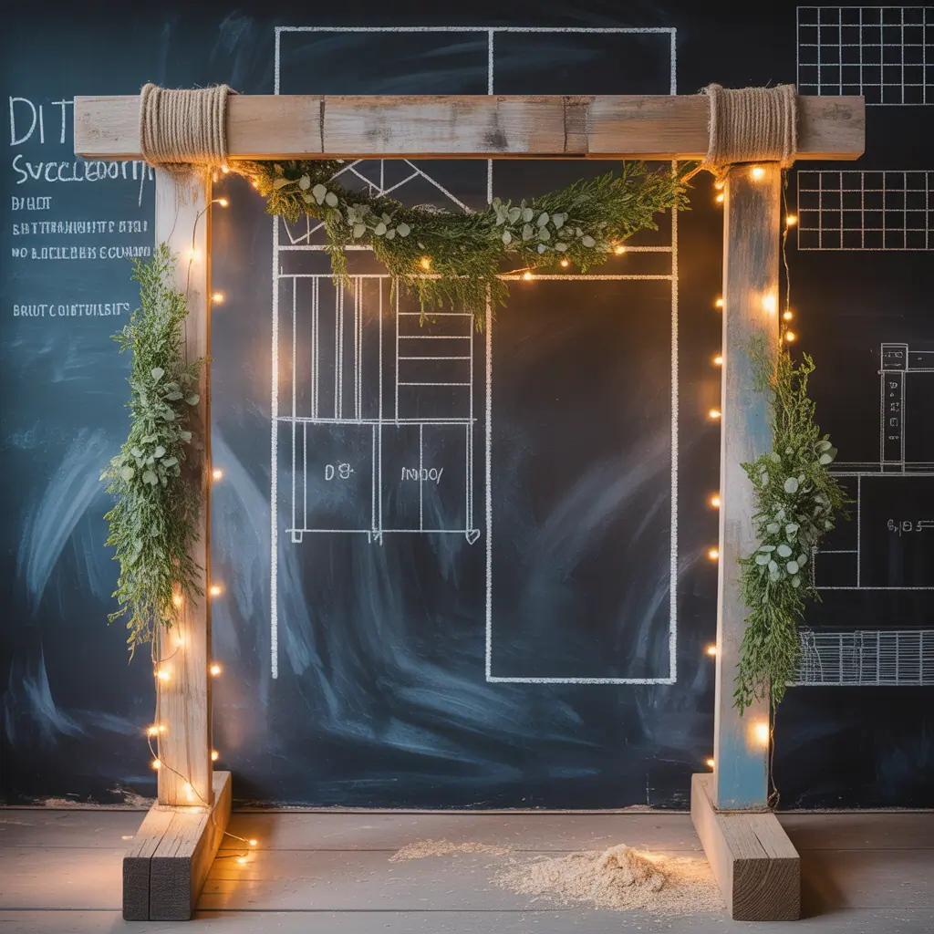 ideas for rustic wedding arch