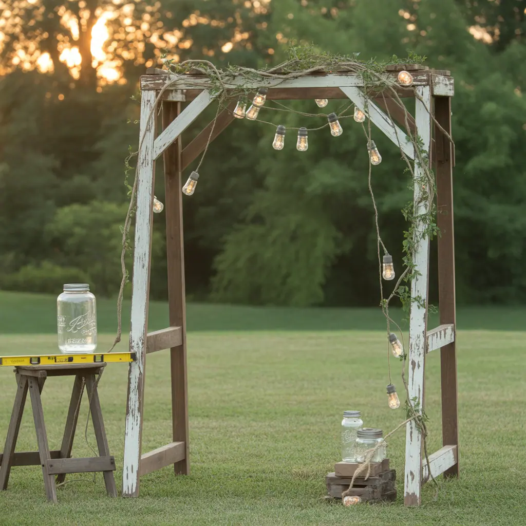 ideas for rustic wedding arch