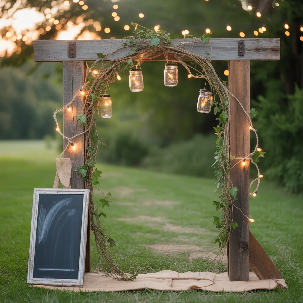 ideas for rustic wedding arch