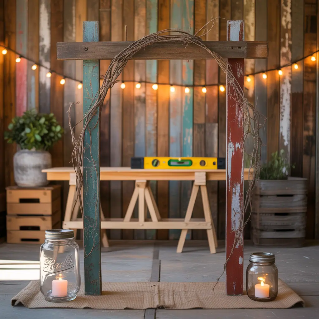 ideas for rustic wedding arch