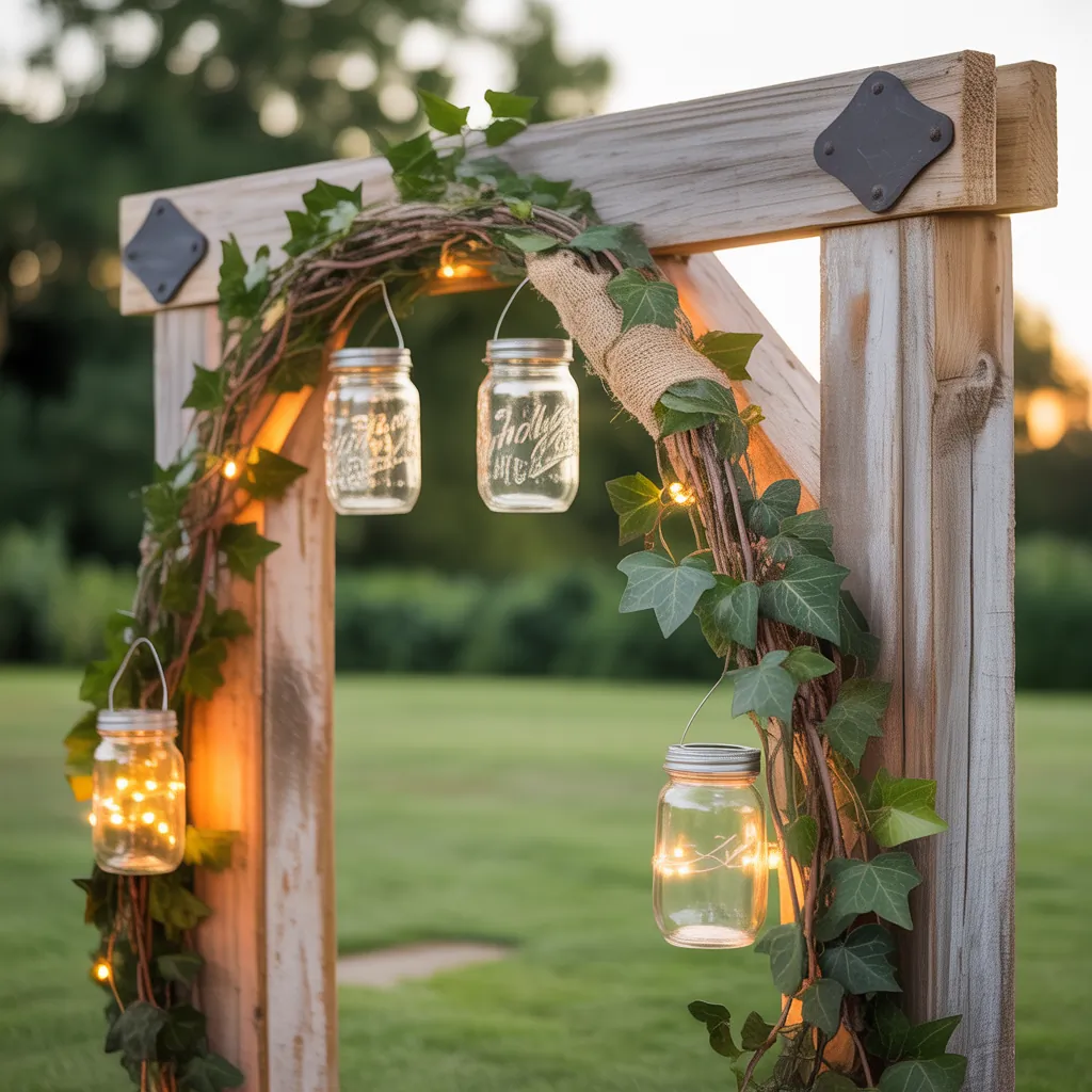 ideas for rustic wedding arch