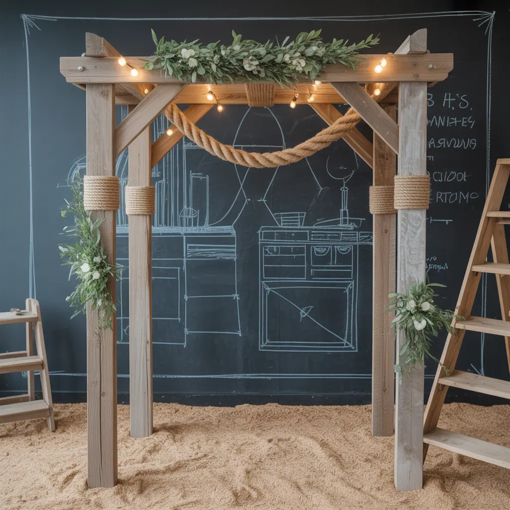 ideas for rustic wedding arch