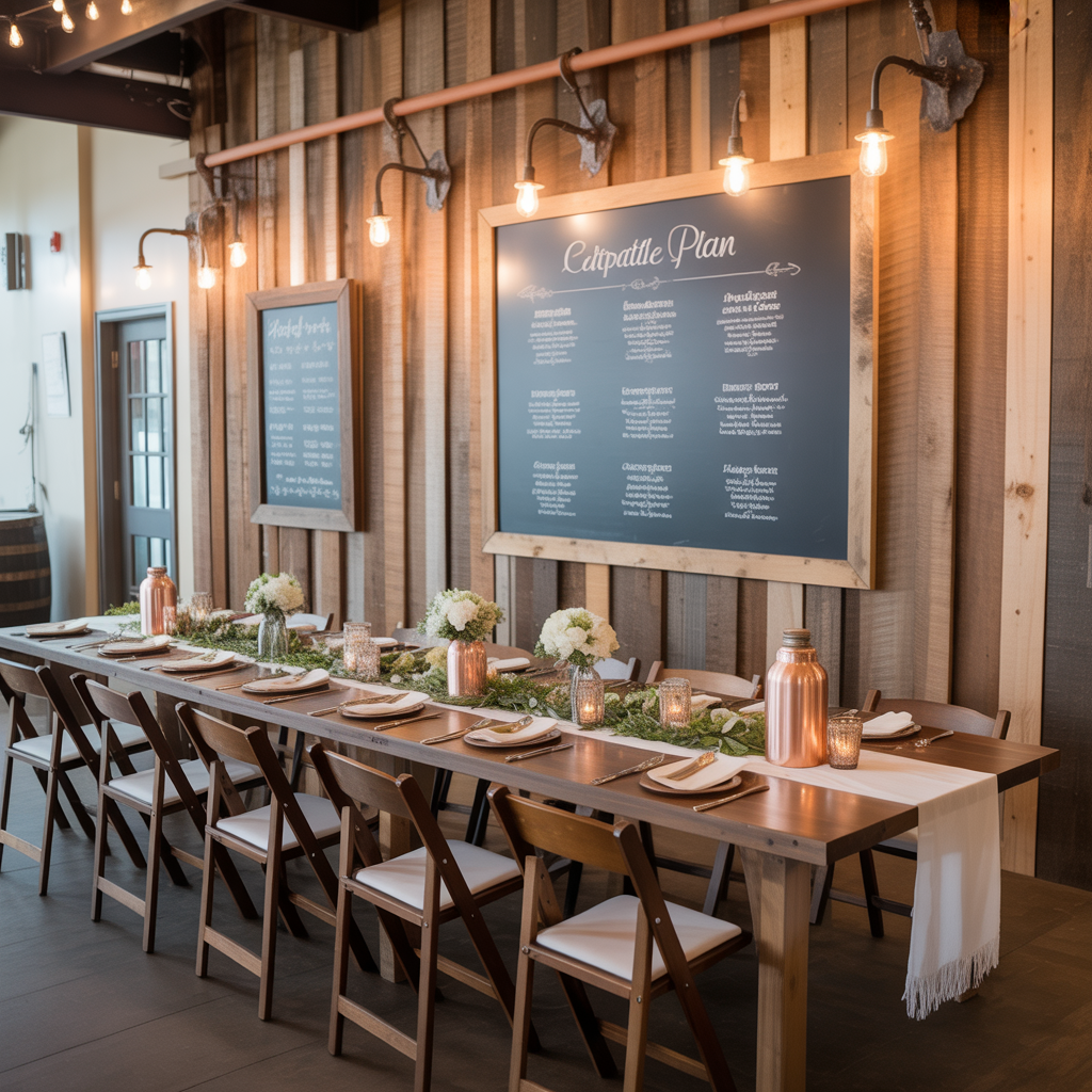 ideas for rustic wedding head table