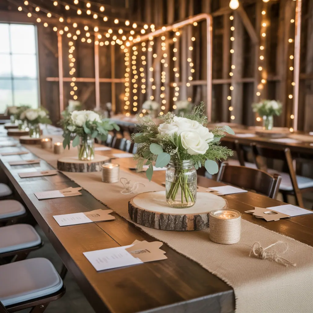 ideas for rustic wedding head table