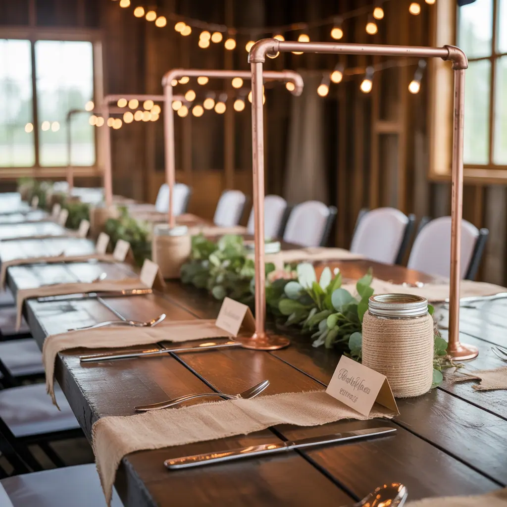 ideas for rustic wedding head table