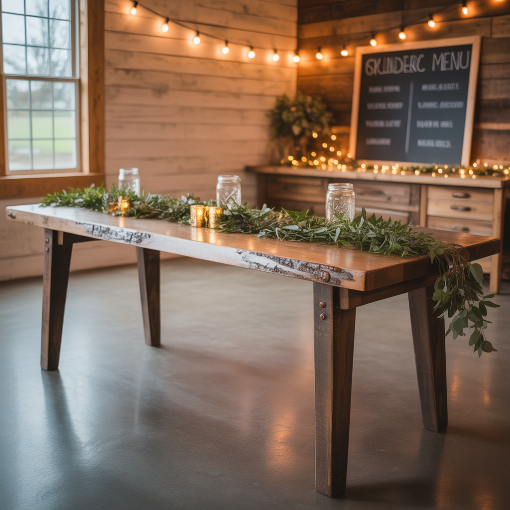 ideas for rustic wedding head table