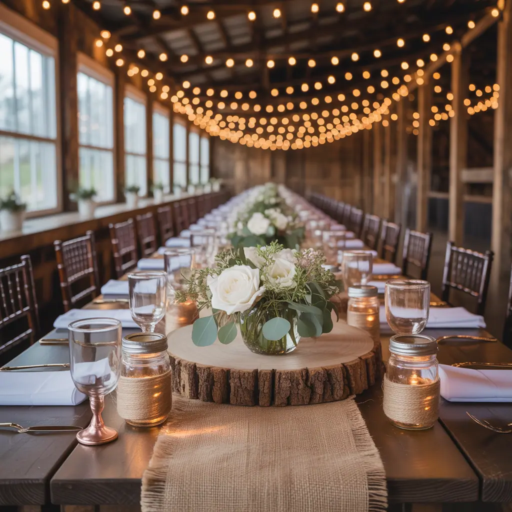 ideas for rustic wedding head table